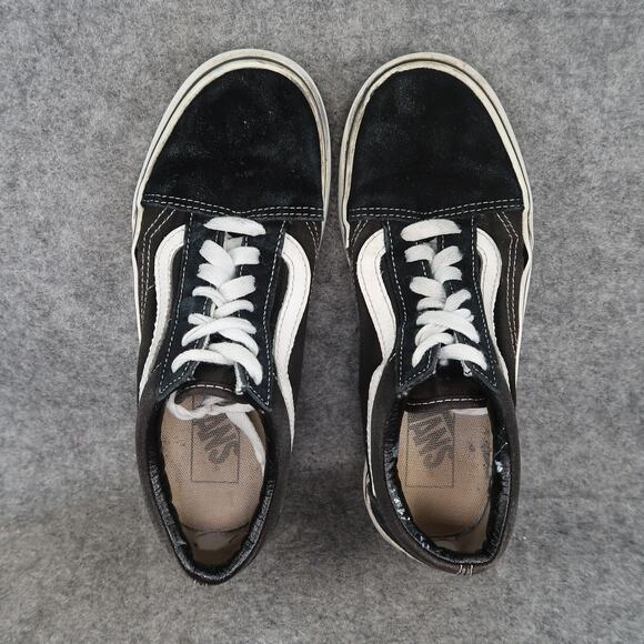 Vans Shoes Women 6.5 Platform Sneaker Old Skool Skate Casual Black Canvas Suede - Picture 7 of 13